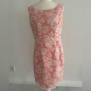 Elegant Pink Lace Dress